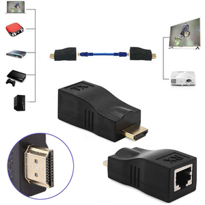 Video Extender HD mi tương thích RJ45 4K 3D độ nét cao TV RJ45 Adapter khuếch đại tín hiệu <span class=keywords><strong>Transmitter</strong></span> 30m - Product Image 6