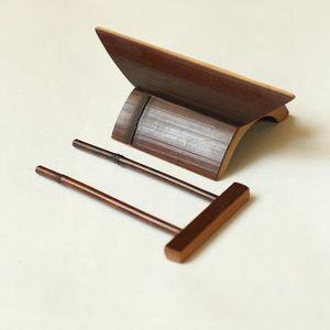 Support à thé Pu-erh en bambou, Présentoir créatif pour galettes de thé, Support multifonctionnel pour galettes de thé Pu-erh, Support en bois massif pour galettes de thé - Product Image 3
