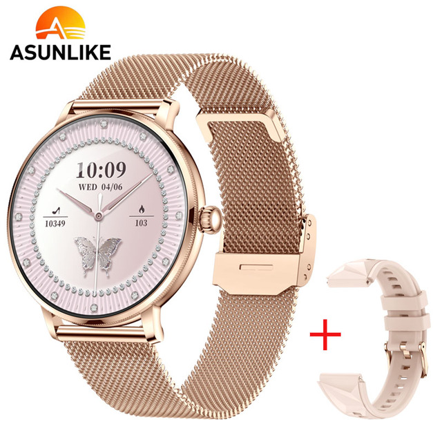 Wholesale Smartwatch AK107 Waterproof BT Smart Call Message Notifications Heart Rate Blood Oxygen Monitoring Smart Watch Women