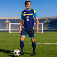 Uniformes de Fútbol Personalizados por Sublimación, OEM/ODM, Retro, Transpirables, de Secado Rápido, al por Mayor