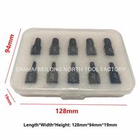 Outil de démontage de vis et boulons cassés TEBAK multi-intégral à dents spirales, 10 pièces, pour vis à tête hexagonale et boulons à tête cylindrique