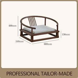 <span class=keywords><strong>Chaise</strong></span> Tatami à dossier <span class=keywords><strong>sans</strong></span> pieds de style japonais pour salon et chambre à coucher avec baie vitrée - Product Image 5