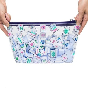 Bolsa de Cosméticos Plegable de Plástico Transparente Estilo Mahjong, Impermeable, Portátil, de Gran Capacidad y Multifuncional, Venta al Por Mayor Personalizada - Product Image 1