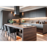 Armoires de cuisine en bois de luxe PRIMA, finition en bois massif, structure durable, rangement intelligent, taille personnalisée, armoire de cuisine pour villa