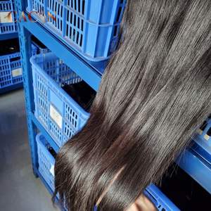 भारत में प्राकृतिक सीधे 14 ए ग्रेड बाल बुनते कैसिन 95-100 ग्राम वजन और 8 "-34" लंबाई प्राकृतिक सीधे कुंवारी बाल - Product Image 1
