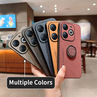 Coque de téléphone portable en cuir PU souple coque arrière antichoc rigide avec support de support pour Infinix Smart 8 Pop 8 Smart6