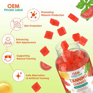 Gomitas Bronceadoras sin Sol de Marca Privada OEM, Suplemento de Uso Diario para Adultos, Astaxantina, Colágeno, Licopeno, Zinc (Citrato), Alimento con Vitaminas - Product Image 2