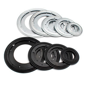 Mesa de comedor de cama moderna, tocadiscos ajustable, rodamiento Lazy Susan, Base giratoria de bajo ruido para mesa de comedor, 50 Uds., Aluminio y Aluminio - Product Image 5