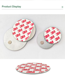 Aimant de support mural de détecteur de fumée magnétique en néodyme avec adhésif 3M - Product Image 2