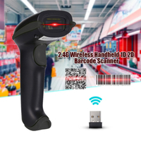 Escáner de Códigos de Barras 3 en 1, Bluetooth, 2.4G, Cableado, Escanea Códigos 1D/2D en Papel y Pantalla Móvil para Dispositivos Inteligentes Windows, Android e iOS