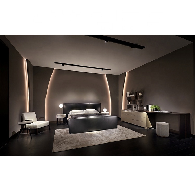 Home Furniture Wooden Bed Modern Bedroom