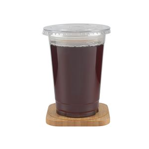 Logotipo impreso personalizado Vasos desechables Jugo de plástico Café helado Vino Cerveza Batido Vasos con tapa - Product Image 5