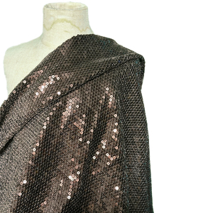 Bambini corti 450-500gsm velluto francese <span class=keywords><strong>pizzo</strong></span> maglia caffè <span class=keywords><strong>lino</strong></span> paillettes tessuto - Product Image 4