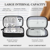AMZ Hotselling Double Couches Organisateur Électronique Voyage Câble USB Accessoires Sac/Cas