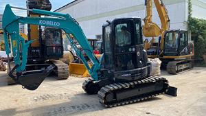 รถขุด Kobelco SK55 6 ตัน ลดราคาพิเศษ คุณภาพสูง เครื่องจักรก่อสร้าง พร้อมเกียร์บ็อกซ์และปั๊มของแท้จากญี่ปุ่น Kawasaki ราคาถูก - Product Image 6