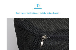 Luxury Memory Foam Gel Seat <b>Cushion</b>-CoolVent Lumbar Support Smart Temperature Control Ventilation for Back Pain Relief - Product Image 3