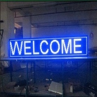 Layar Display LED biru luar ruangan, untuk iklan Dip modul LED yang dapat diprogram pembesar layar Display LED luar ruangan