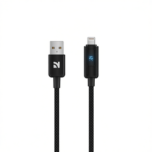 สายชาร์จ NCC 12W USB to Lightning รุ่น XC-0403 พร้อมหน้าจอแสดงผลดิจิตอล ความยาว 1.2 เมตร รองรับการชาร์จเร็วพิเศษ PD สีดำสนิท หัวต่อโลหะผสมสังกะสี - Product Image 2