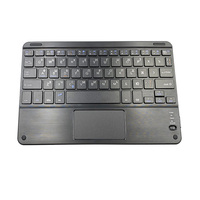 Keyboard Mini Keywin 78-Key Isi Ulang BT, Keyboard Tipis dengan Antarmuka USB Portabel yang Dapat Disesuaikan, Keyboard dengan Touch Pad dan Penutup BT
