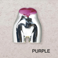 Expositor de Modelos de Glúteos Falsos Electrochapados con Forma de Corazón de Durazno para Ropa Interior Femenina de Tiendas de Lencería