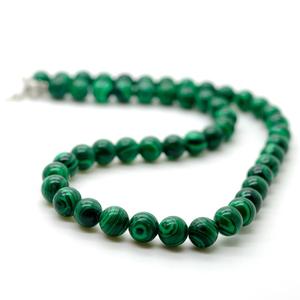 8毫米手工时尚简约宝石圆珠项链7脉轮愈合水晶弹力项链女18英寸 - Product Image 2