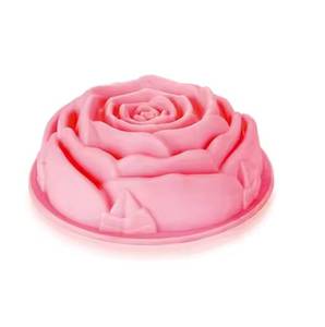 High-Temperature Resistant Non-Stick Rose Flower Shaped <b>Cake</b> Silicone <b>Mold</b> for Baking Packaged Cooking Use - Product Image 2