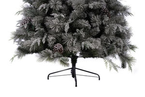 Árbol de Navidad Artificial Treesmas de 90 Pulgadas, con Copos de Nieve, 1054 Puntas de Agujas de Pino Mixtas, 16 Piñas de PVC, para Interiores/Exteriores - Product Image 3