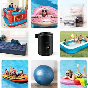 Pompe à air électrique grande capacité avec écran LCD pour matelas de camping, jouets aquatiques, sacs de rangement sous vide, canapé gonflable - Product Image 5