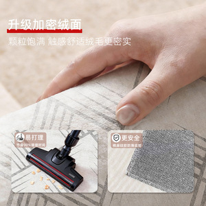 EIFFEL HOME Alfombra de Estilo Minimalista, Fibra de Poliéster, para Sala de Estar o Dormitorio, Impermeable, Resistente a las Manchas, Lavable, Fácil de Limpiar - Product Image 3