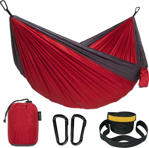 Portable extérieur Double sangle hamac lit Durable <span class=keywords><strong>toile</strong></span> optimale sport Camping <span class=keywords><strong>moustiquaire</strong></span> Parachute corde confortable voyage - Product Image 6