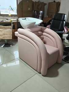 Venta Directa de Fábrica: Sillón de Lavacabezas de Lujo Ligero Especial para Salones de Belleza con Lavabo de Cerámica y Silla Reclinable - Product Image 6