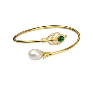 Accesorios DIY S925, Perla 9-14, Brazalete con Anillo Abierto, Estilo Pluma, Diseño Hueco, Soporte Semiterminado, Patrón de Números - Product Image 5