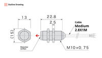 DC5-24V 15mA Sensor Besi Mesin CNC Milling Tool Saklar Magnetik Induktor Deteksi Kedekatan Probe Makinopc ZPSF011 China 1