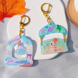 Most Creative Fashionable and Versatile Multiple Colors Anime Epoxy Acrylic Key Chains Customized for Backpack Pendants