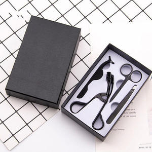 Juego de Herramientas para Pestañas de Acero Inoxidable con Logotipo Personalizado, Pinzas para Pestañas, Aplicador, Tijeras para Cejas, Rizador de Pestañas, Kit GZ RTS, Pedido Mixto al por Mayor - Product Image 2