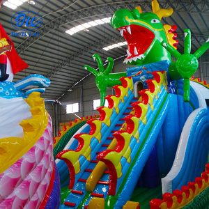 Parc d'attractions gonflable géant sur le thème des animaux, aire de jeux gonflable pour enfants et adultes, divertissement en plein air, matériau PVC, capacité de 45 personnes - Product Image 4