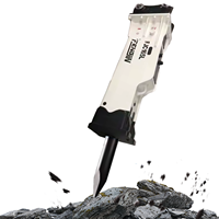 Marteau électrique durable à fort impact pour la démolition d'excavatrices de taille moyenne, équipement polyvalent pour briser le béton et la roche FJC165L