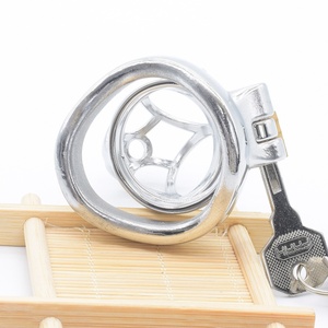 NUUN 2.95" Chastity Penis Cage Stainless Steel Cock Cage Male Chastity Device Bondage BDSM Sex <b>Toys</b> Lock Dicks Metal Sex Cages - Product Image 6