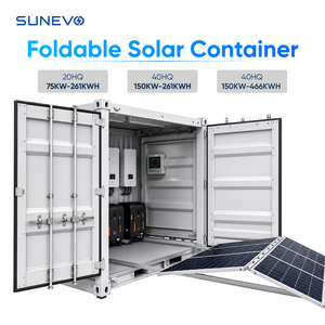 Container Solare Mobile Sunevo Plug and Play da 75kW, 261kWh, 20HQ, Cubo di Alimentazione Ibrido per Stazioni <span class=keywords><strong>Base</strong></span> Telecom Remote - Product Image 1