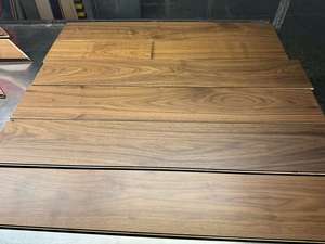 Planchers en bois multicouches en noyer noir, lames lisses, <span class=keywords><strong>parquet</strong></span>, profil à clipser - Product Image 5