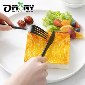 OMORY Elegant French Style 430 stainless steel cutlery titanium plated Titanium Plated Cutlery <b>Set</b> - Product Image 4