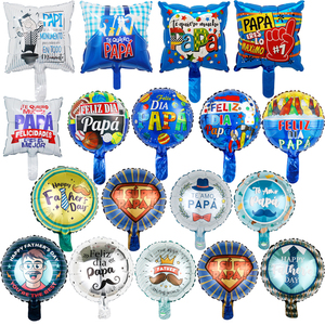 Globo de Aluminio de 10 Pulgadas para el Día del Padre en Español, Feliz Día Papá, el Mejor Papá, Decoraciones para Fiestas del Día del Padre - Product Image 1