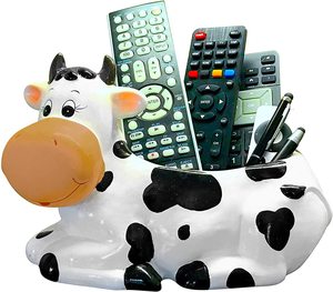 حامل نباتات على شكل بقرة، تمثال بقرة سيراميك للديكور الداخلي والخارجي - Product Image 1