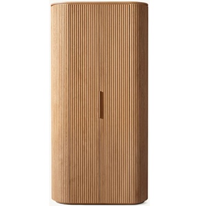 Armadio Moderno di Alta Gamma RH in Legno a 2 Ante Scanalate con Angoli Arrotondati per Casa, Hotel, Appartamento - Product Image 4