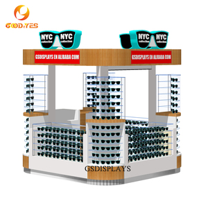 Quiosco de gafas ópticas de madera moderno para escaparates de gafas de sol - Product Image 5