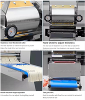 Nouvelle machine automatique de fabrication de nouilles en acier inoxydable avec moteur pour la production en ligne, machine à spaghetti et ramen haute capacité