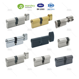 Duy nhất mở với Knob 70 mét Hợp kim kẽm Euro hồ sơ thumbturn khóa xi lanh với lõi đồng - Product Image 4