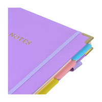 Cuaderno Espiral A5 de Lujo con Separadores de Índice a Color, Espiral Dorada, Apertura Plana, Personalizable con Logotipo, Regalo Empresarial, Papelería de Oficina