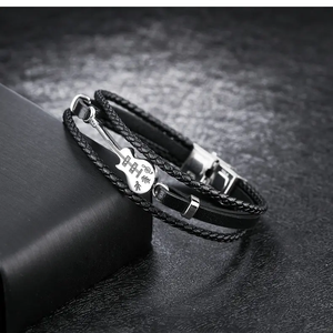 Mode créatif titane acier <span class=keywords><strong>guitare</strong></span> bijoux <span class=keywords><strong>corde</strong></span> mens <span class=keywords><strong>bracelet</strong></span> en acier inoxydable - Product Image 6
