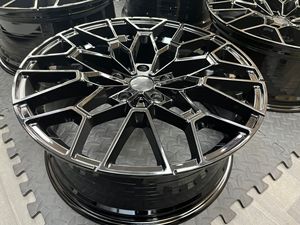 Jantes en alliage noir usiné 827M 18 19 20 pouces 5x112~120 pour voitures particulières <span class=keywords><strong>BMW</strong></span> X5 <span class=keywords><strong>M3</strong></span> M4 <span class=keywords><strong>E30</strong></span> E36 E46 E60 F10 E39 - Product Image 4
